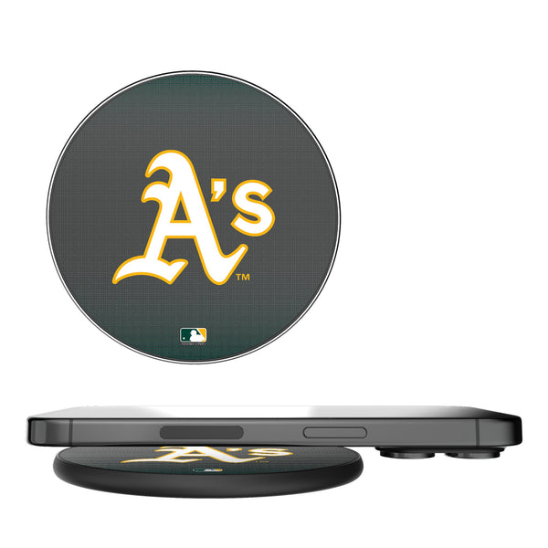 Oakland Athletics Linen 15-Watt Wireless Charger