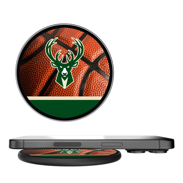 Milwaukee Bucks Basketball 15-Watt Wireless Charger
