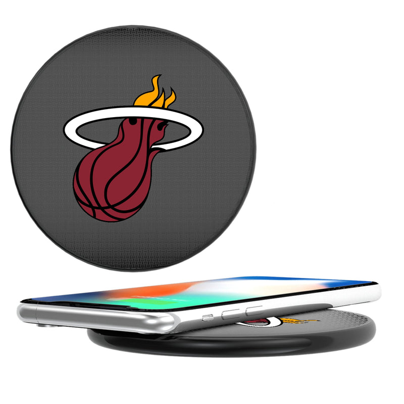 Miami Heat Linen 15-Watt Wireless Charger