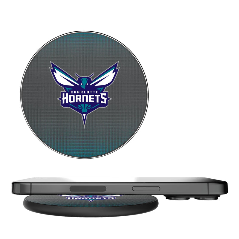 Charlotte Hornets Linen 15-Watt Wireless Charger