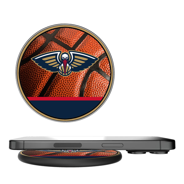 New Orleans Pelicans Basketball 15-Watt Wireless Charger