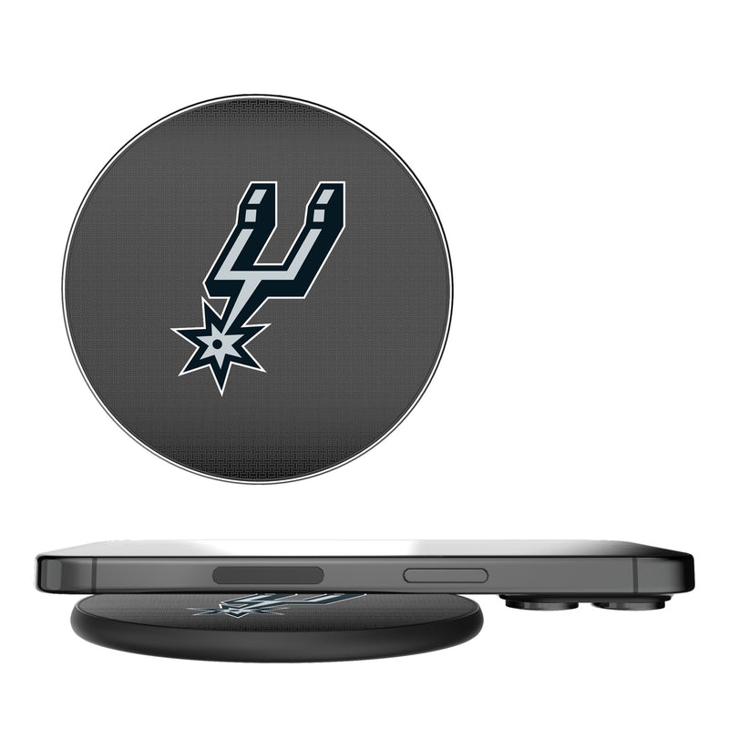 San Antonio Spurs Linen 15-Watt Wireless Charger