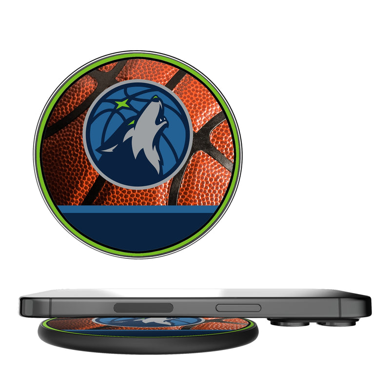 Minnesota Timberwolves Basketball 15-Watt Wireless Charger