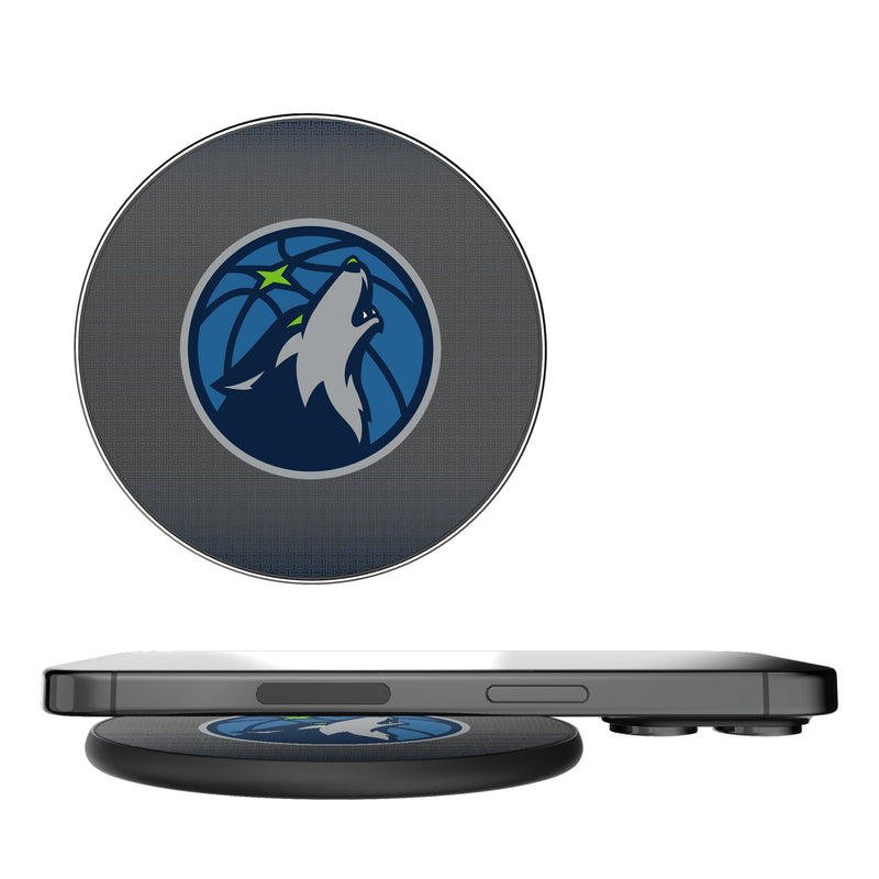 Minnesota Timberwolves Linen 15-Watt Wireless Charger