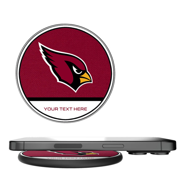 Arizona Cardinals Personalized Endzone Solid 15-Watt Wireless Charger