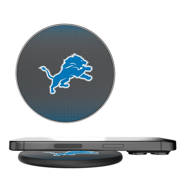 Detroit Lions Linen 15-Watt Wireless Charger