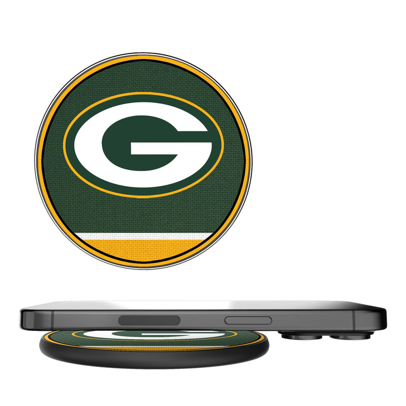 Green Bay Packers Stripe 15-Watt Wireless Charger