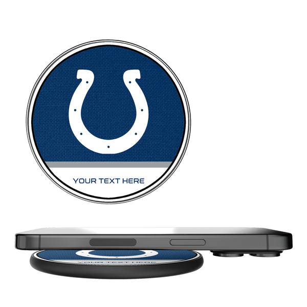 Indianapolis Colts Personalized Endzone Solid 15-Watt Wireless Charger