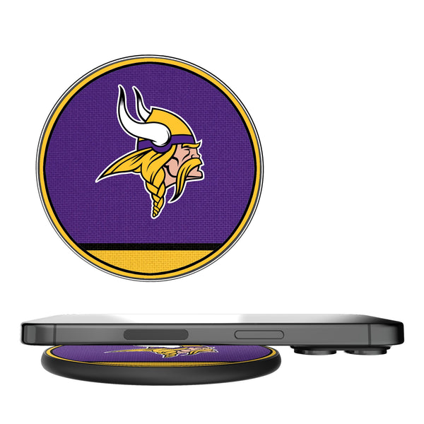 Minnesota Vikings Stripe 15-Watt Wireless Charger