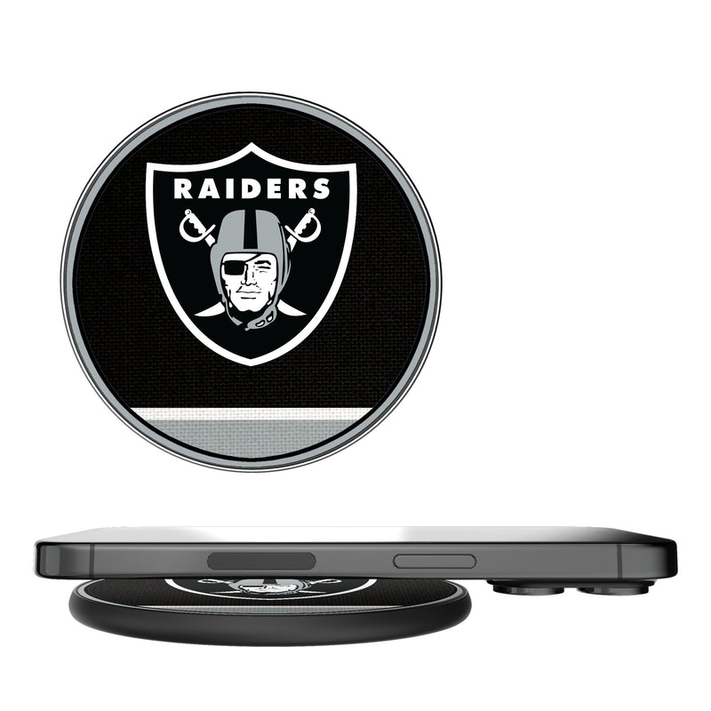 Las Vegas Raiders Stripe 15-Watt Wireless Charger
