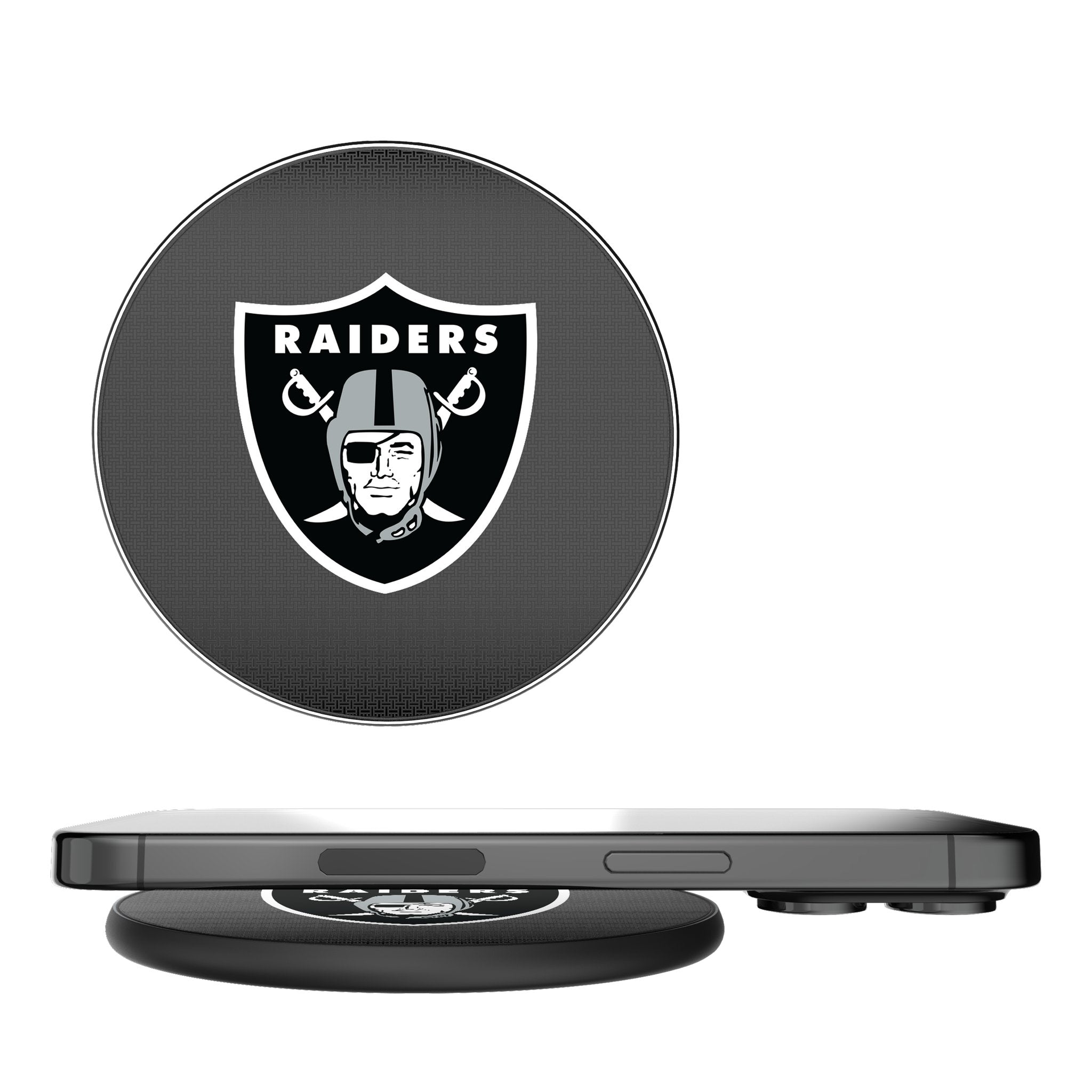 Las Vegas Raiders Linen 15-Watt Wireless Charger
