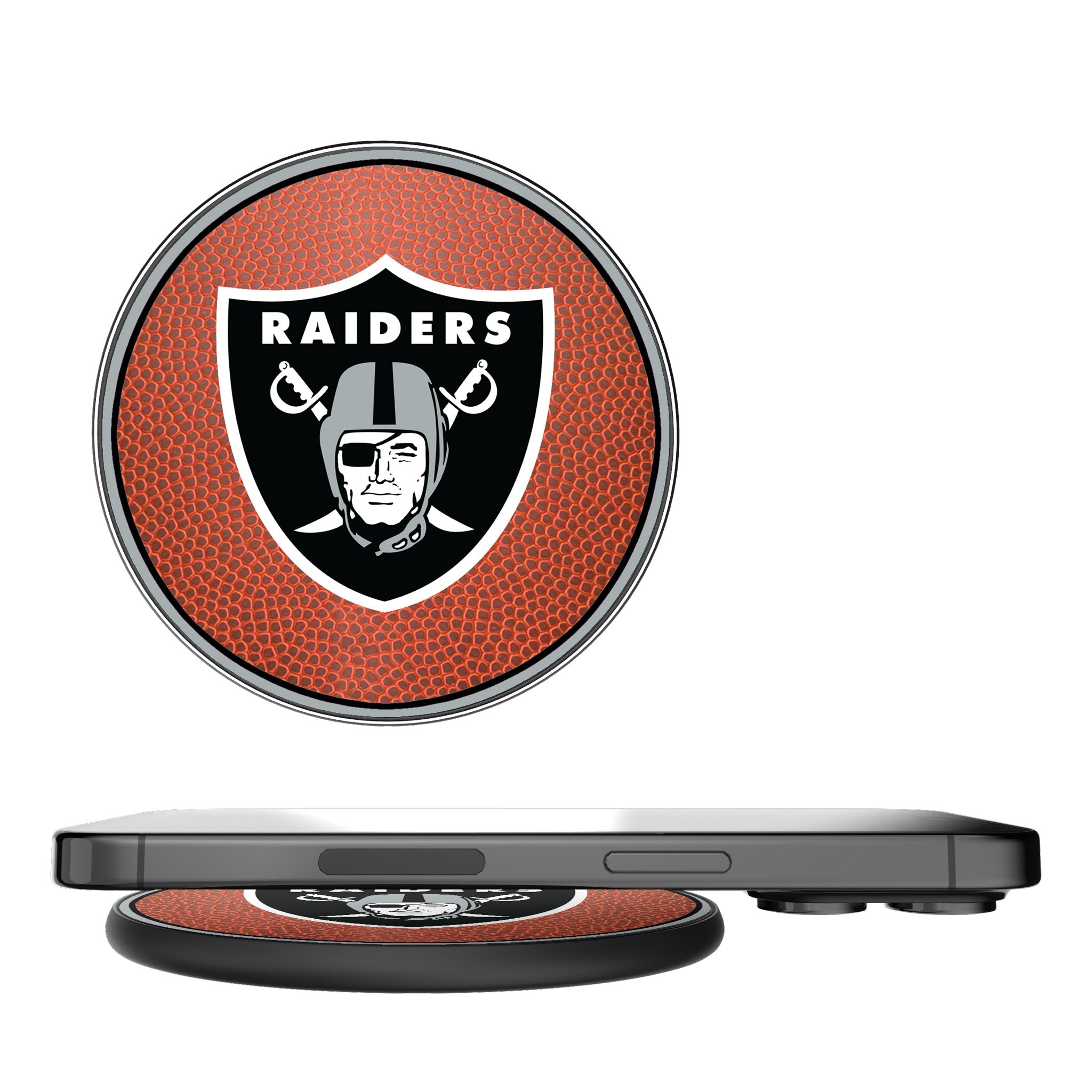 Las Vegas Raiders Football 15-Watt Wireless Charger