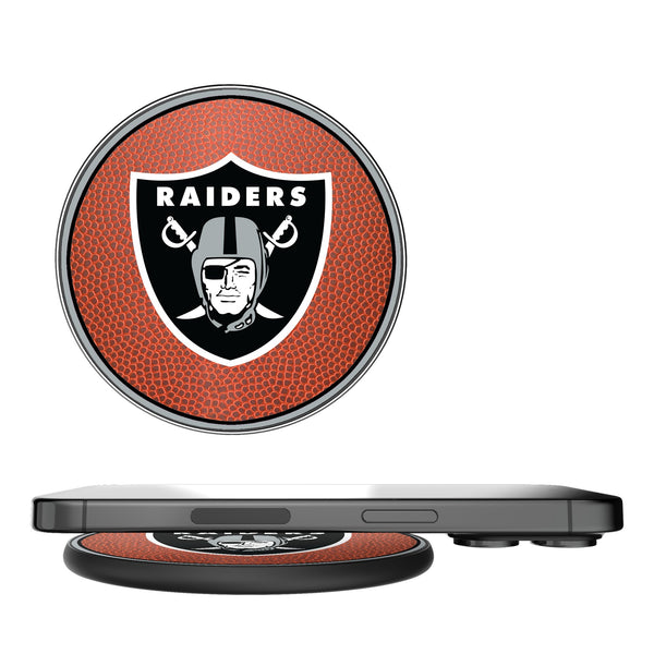 Las Vegas Raiders Football 15-Watt Wireless Charger
