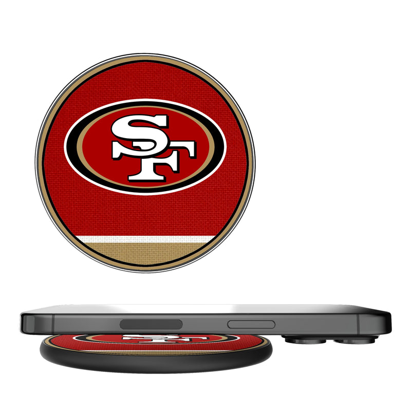 San Francisco 49ers Stripe 15-Watt Wireless Charger