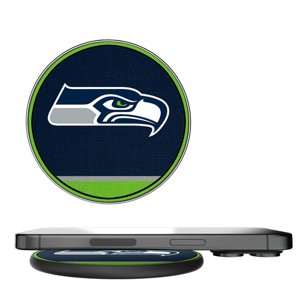 Seattle Seahawks Stripe 15-Watt Wireless Charger