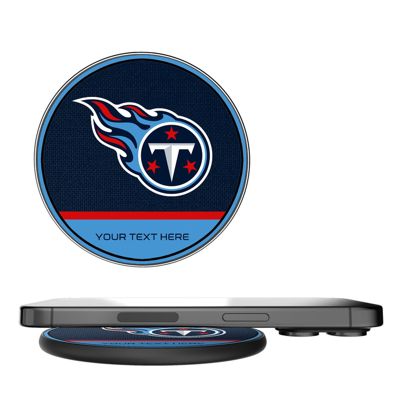 Tennessee Titans Personalized Endzone Solid 15-Watt Wireless Charger