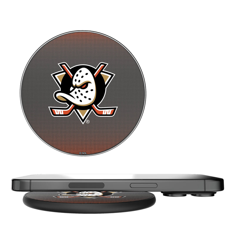 Anaheim Ducks Linen 15-Watt Wireless Charger