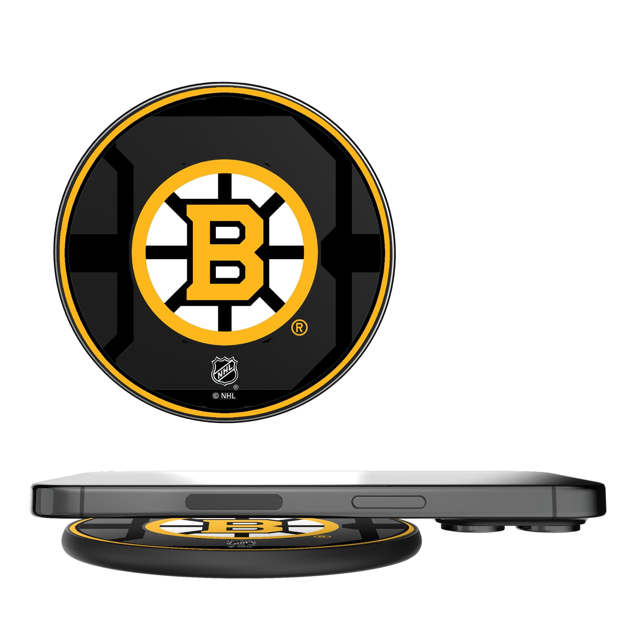 Boston Bruins Monocolor Tilt 15-Watt Wireless Charger