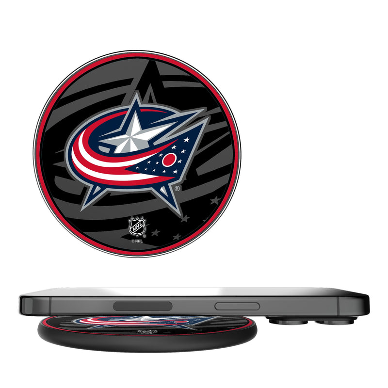 Columbus Blue Jackets Monocolor Tilt 15-Watt Wireless Charger
