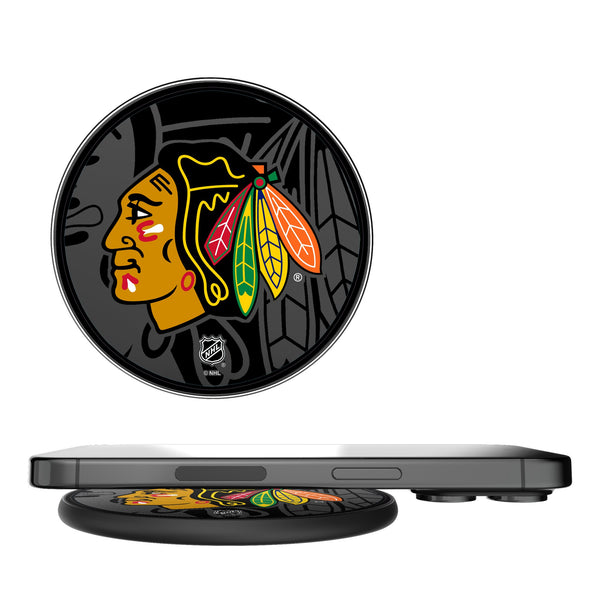 Chicago Blackhawks Monocolor Tilt 15-Watt Wireless Charger