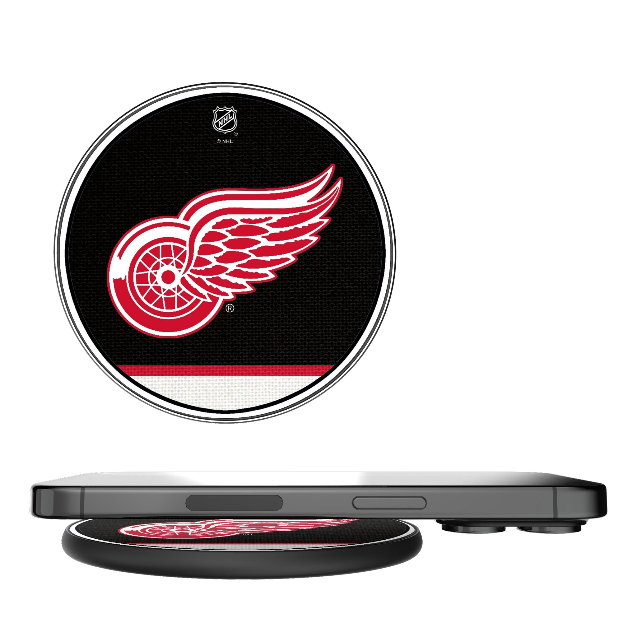 Detroit Red Wings Stripe 15-Watt Wireless Charger