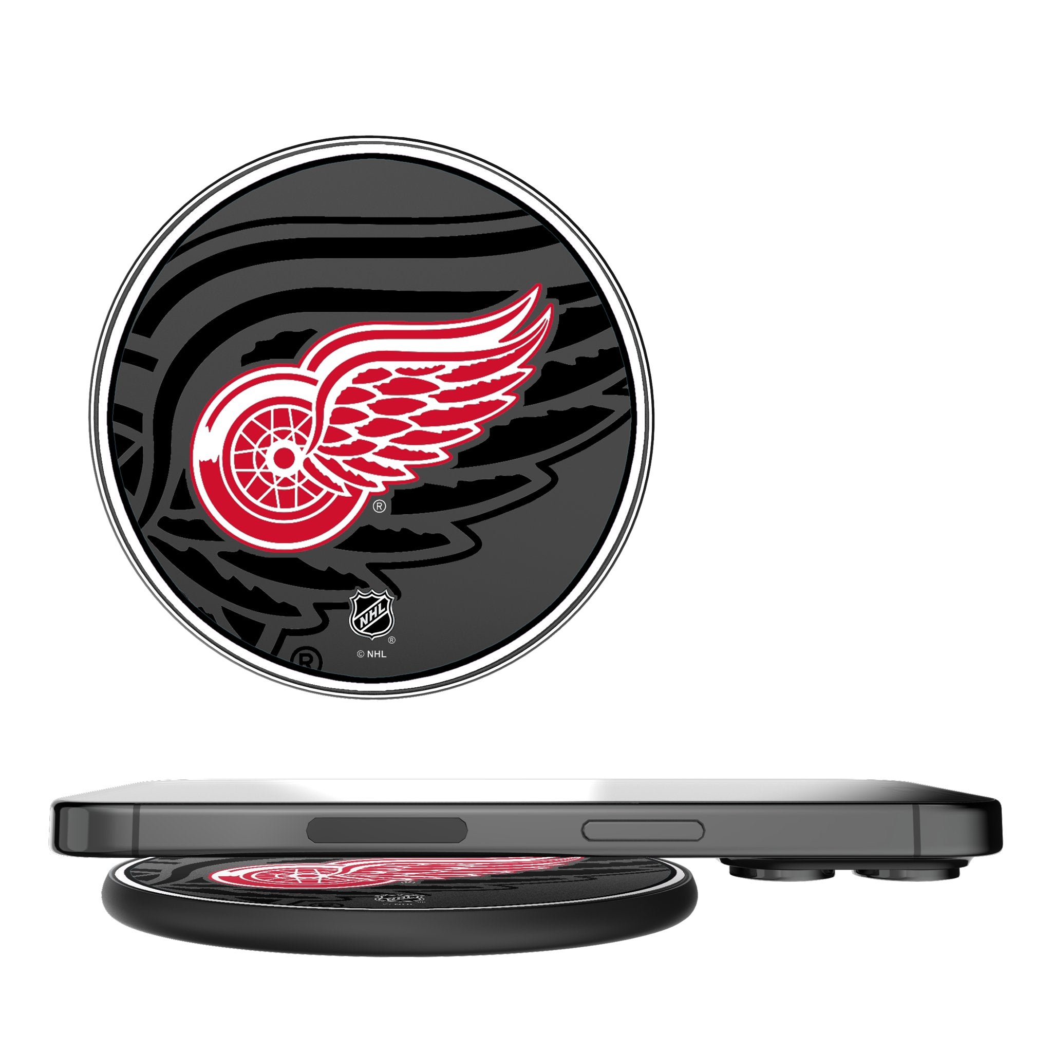 Detroit Red Wings Monocolor Tilt 15-Watt Wireless Charger
