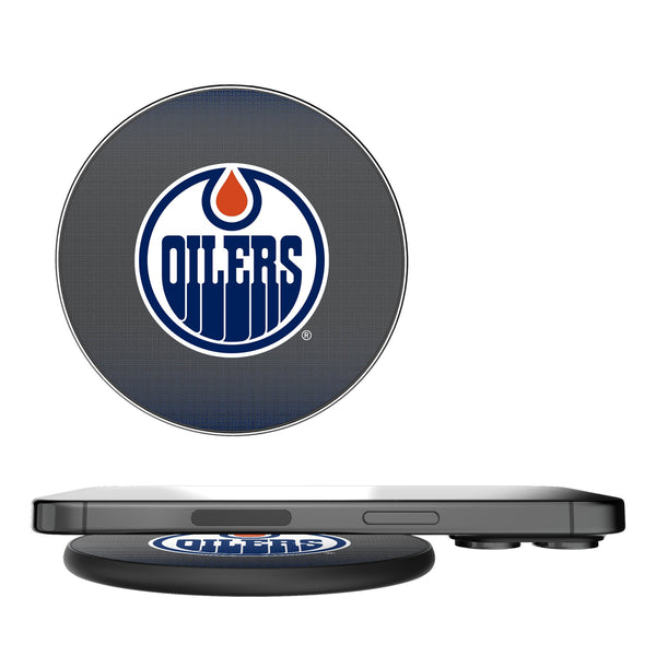 Edmonton Oilers Linen 15-Watt Wireless Charger