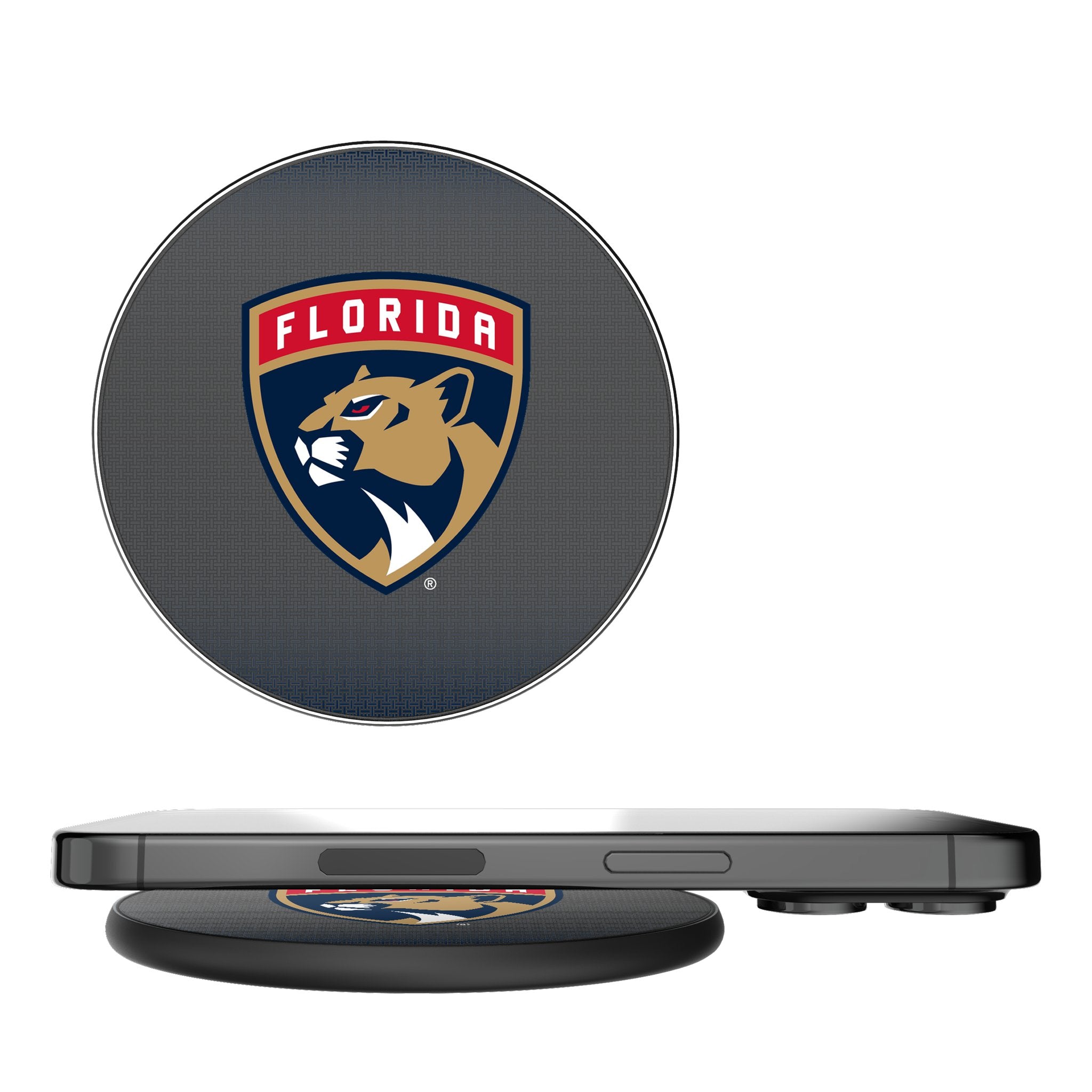 Florida Panthers Linen 15-Watt Wireless Charger