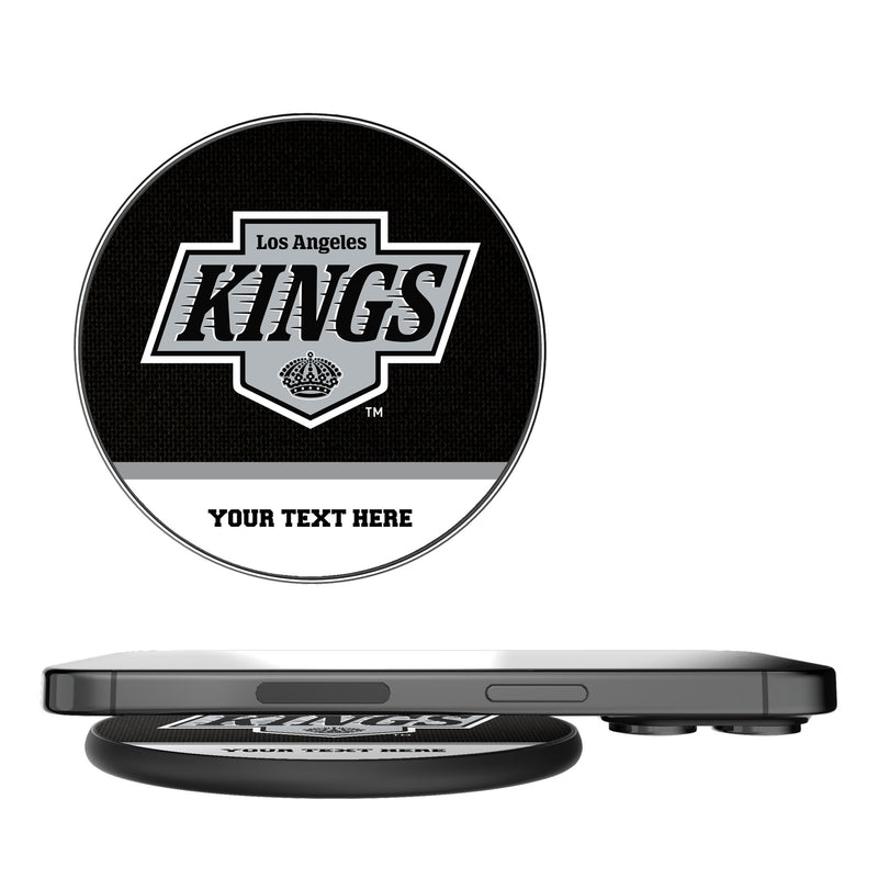 LA Kings Personalized Endzone Solid 15-Watt Wireless Charger