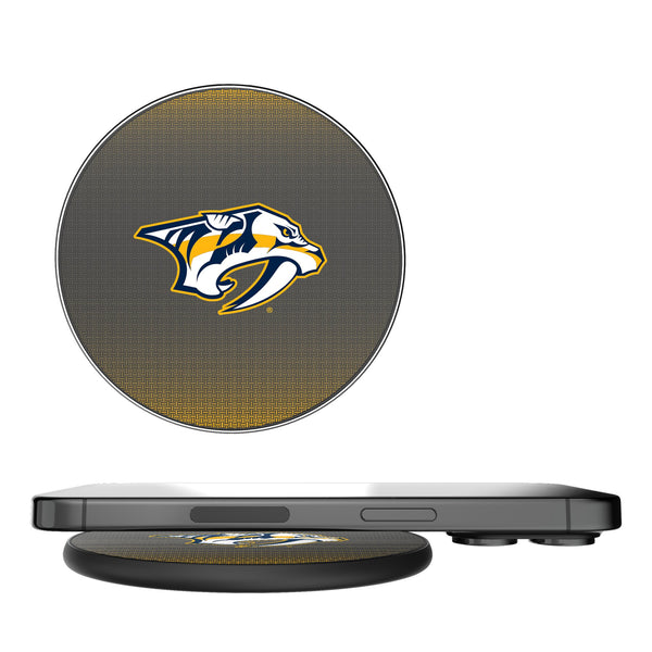 Nashville Predators Linen 15-Watt Wireless Charger
