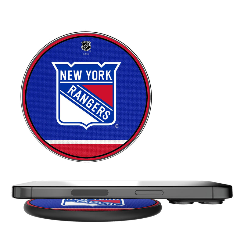 New York Rangers Stripe 15-Watt Wireless Charger