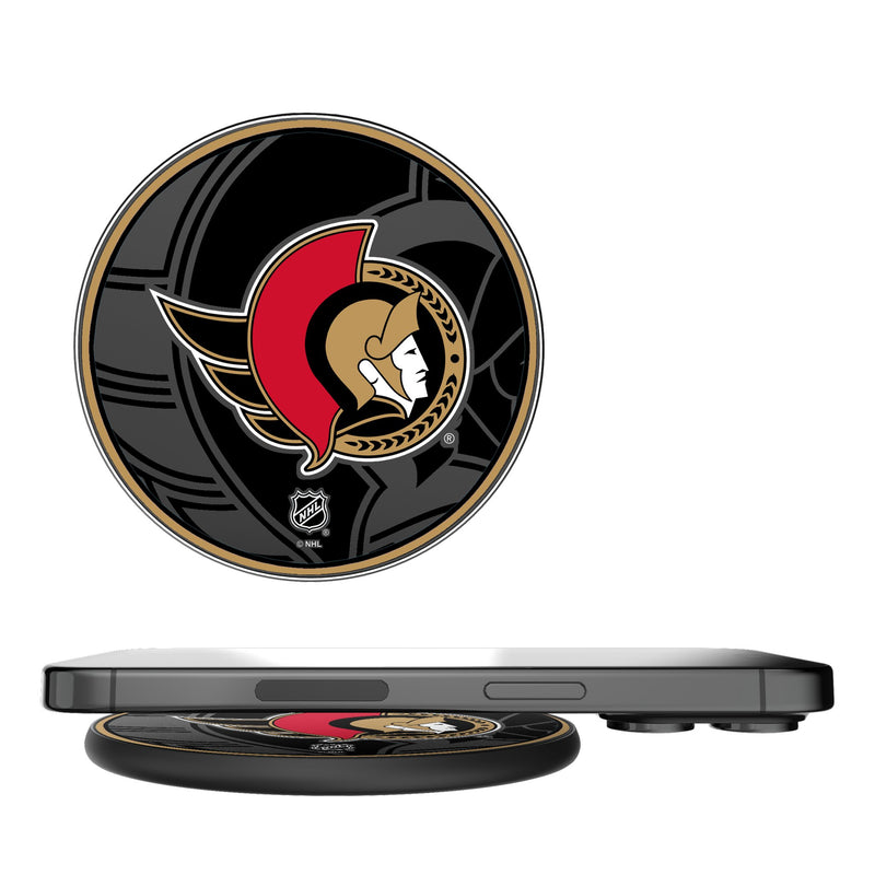 Ottawa Senators Monocolor Tilt 15-Watt Wireless Charger