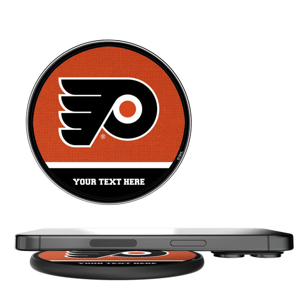 Philadelphia Flyers Personalized Endzone Solid 15-Watt Wireless Charger