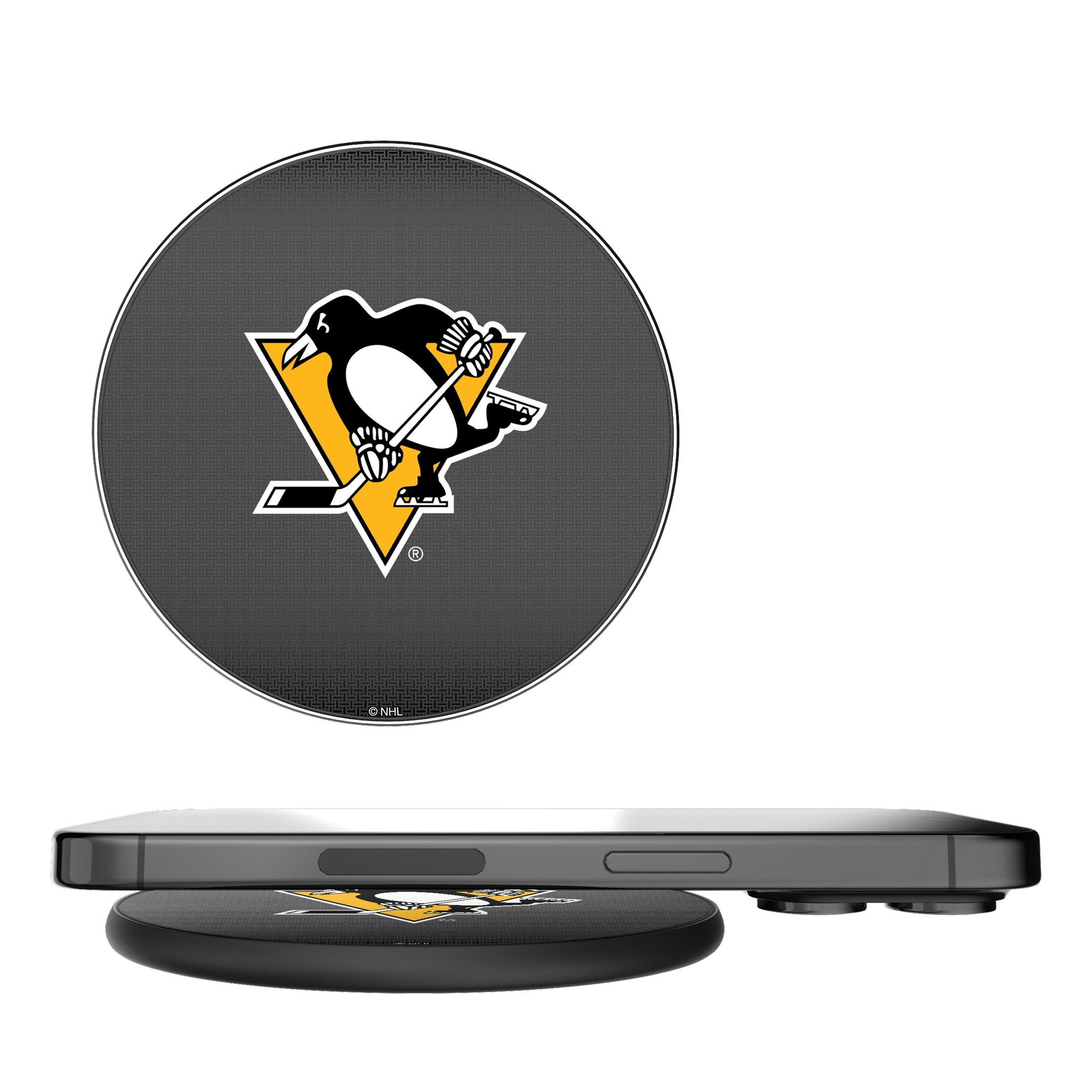 Pittsburgh Penguins Linen 15-Watt Wireless Charger