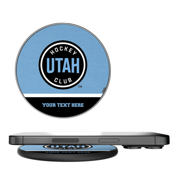 Utah Hockey Club Personalized Endzone Solid 15-Watt Wireless Charger