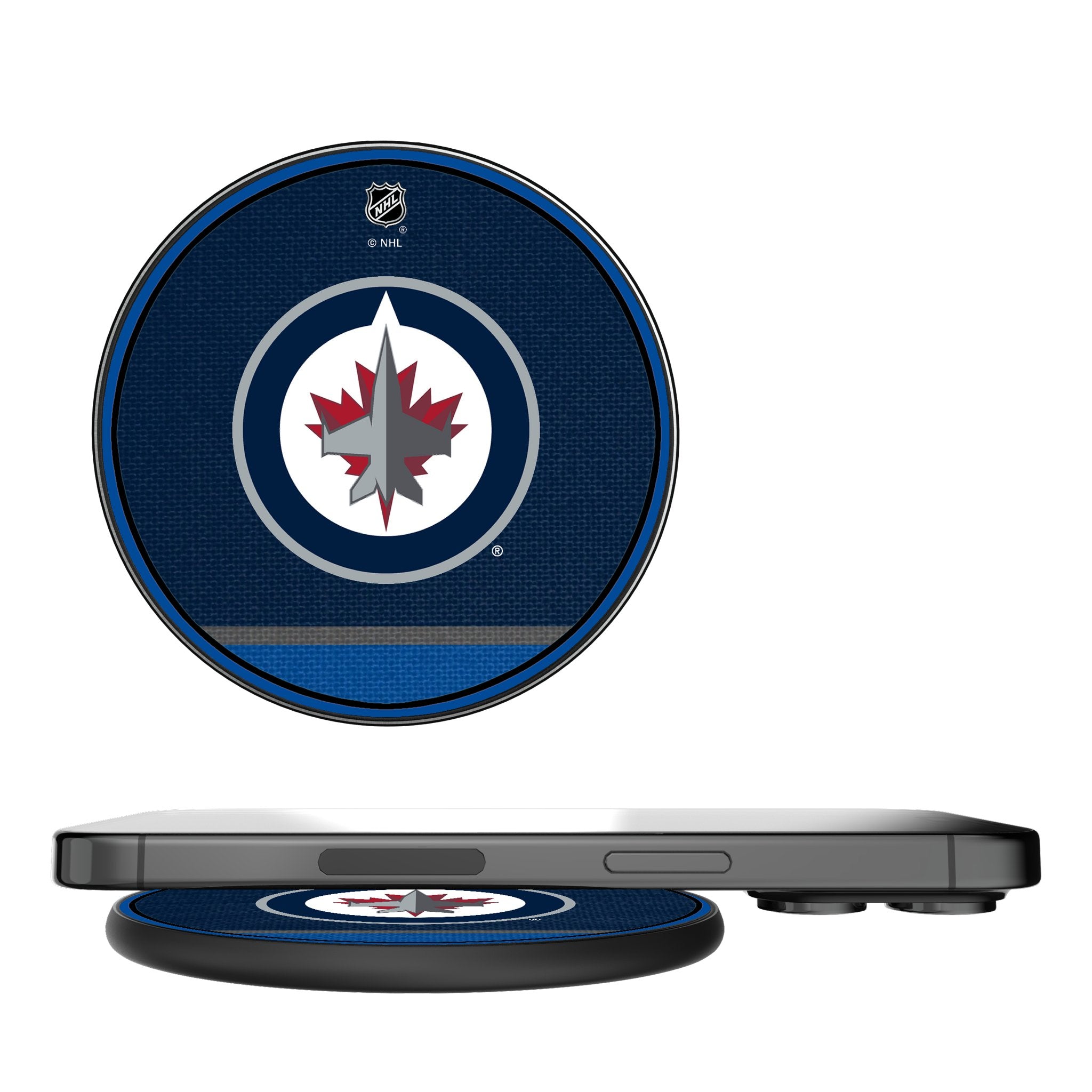 Winnipeg Jets Stripe 15-Watt Wireless Charger