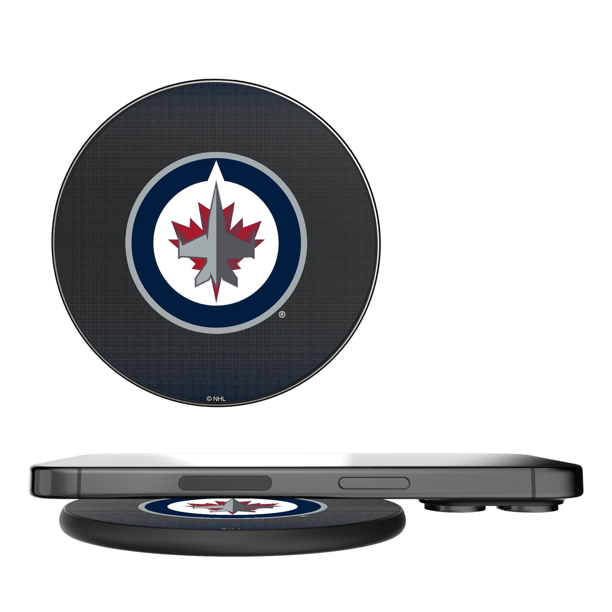 Winnipeg Jets Linen 15-Watt Wireless Charger