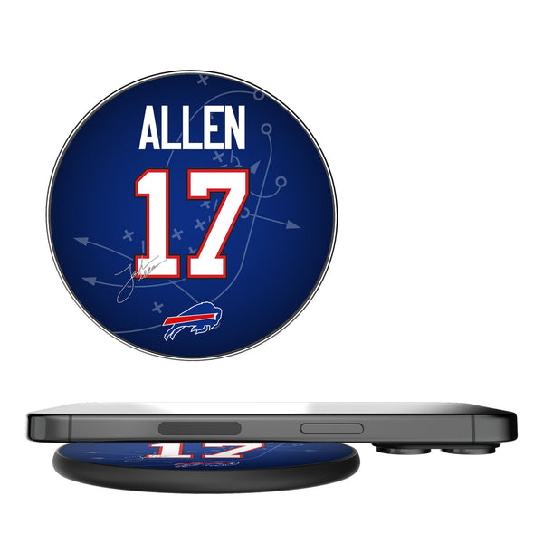 Josh Allen Buffalo Bills 17 Ready 15-Watt Wireless Charger