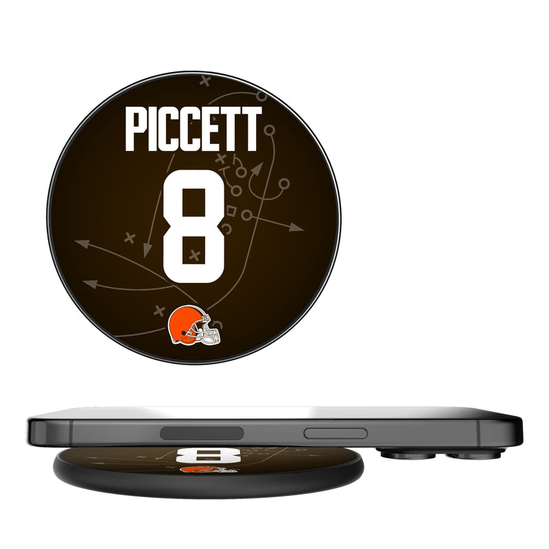 Kenny Pickett Cleveland Browns 8 Game Tactic 15-Watt Wireless Charger
