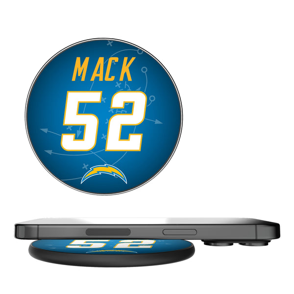 Khalil Mack Los Angeles Chargers 52 Ready 15-Watt Wireless Charger