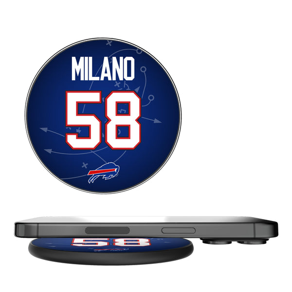 Matt Milano Buffalo Bills 58 Ready 15-Watt Wireless Charger