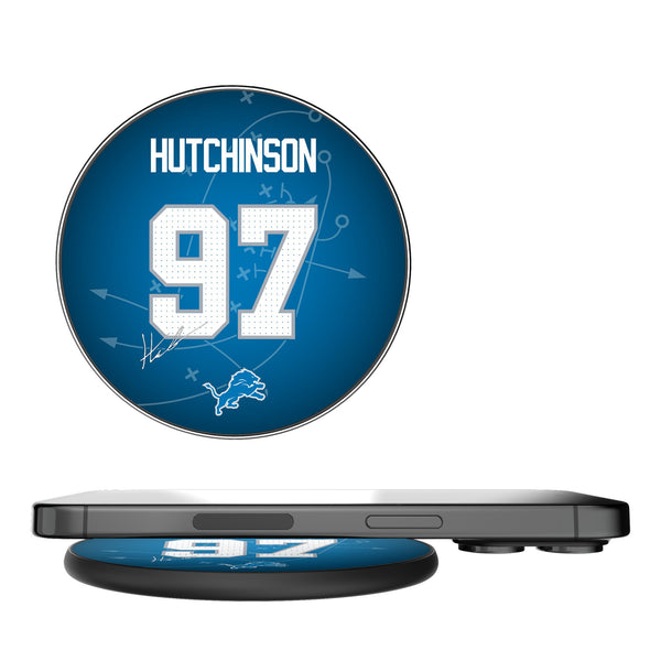 Aidan Hutchinson Detroit Lions 97 Ready 15-Watt Wireless Charger