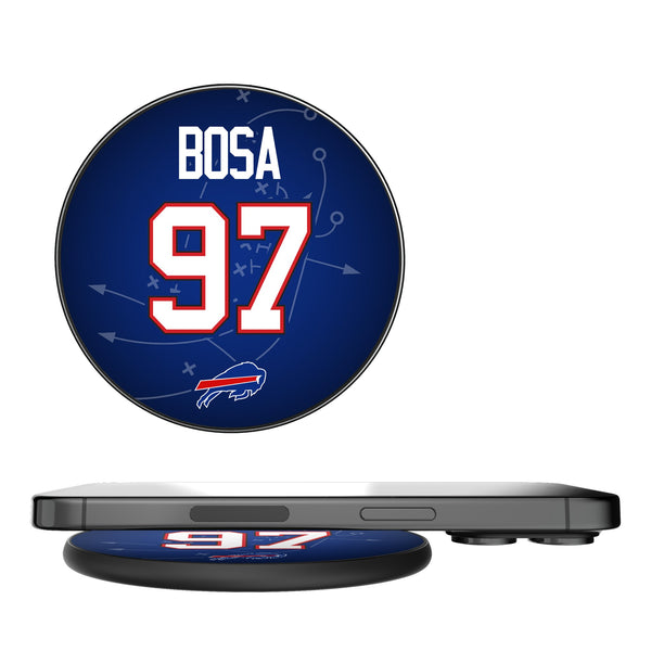 Joey Bosa Buffalo Bills 97 Game Tactic 15-Watt Wireless Charger