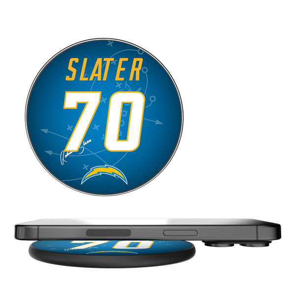RaShawn Slater Los Angeles Chargers 70 Ready 15-Watt Wireless Charger