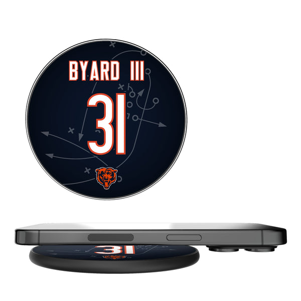 Kevin Byard III Chicago Bears 31 Ready 15-Watt Wireless Charger
