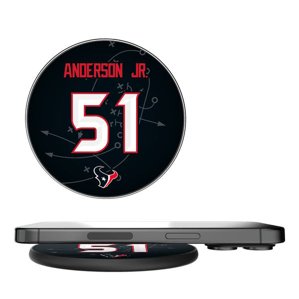 Will Anderson Jr. Houston Texans 51 Ready 15-Watt Wireless Charger