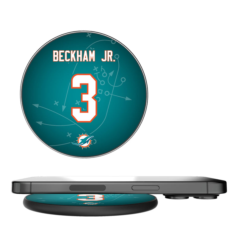 Odell Beckham Jr. Miami Dolphins 3 Ready 15-Watt Wireless Charger