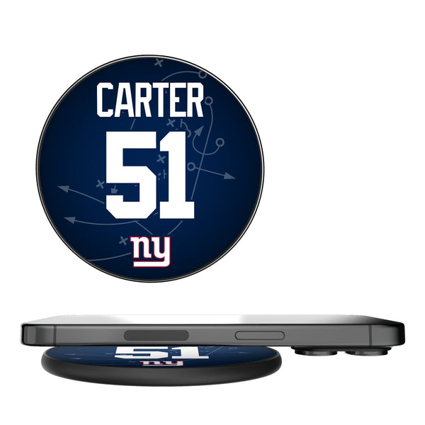 Abdul Carter New York Giants 51 Game Tactic 15-Watt Wireless Charger
