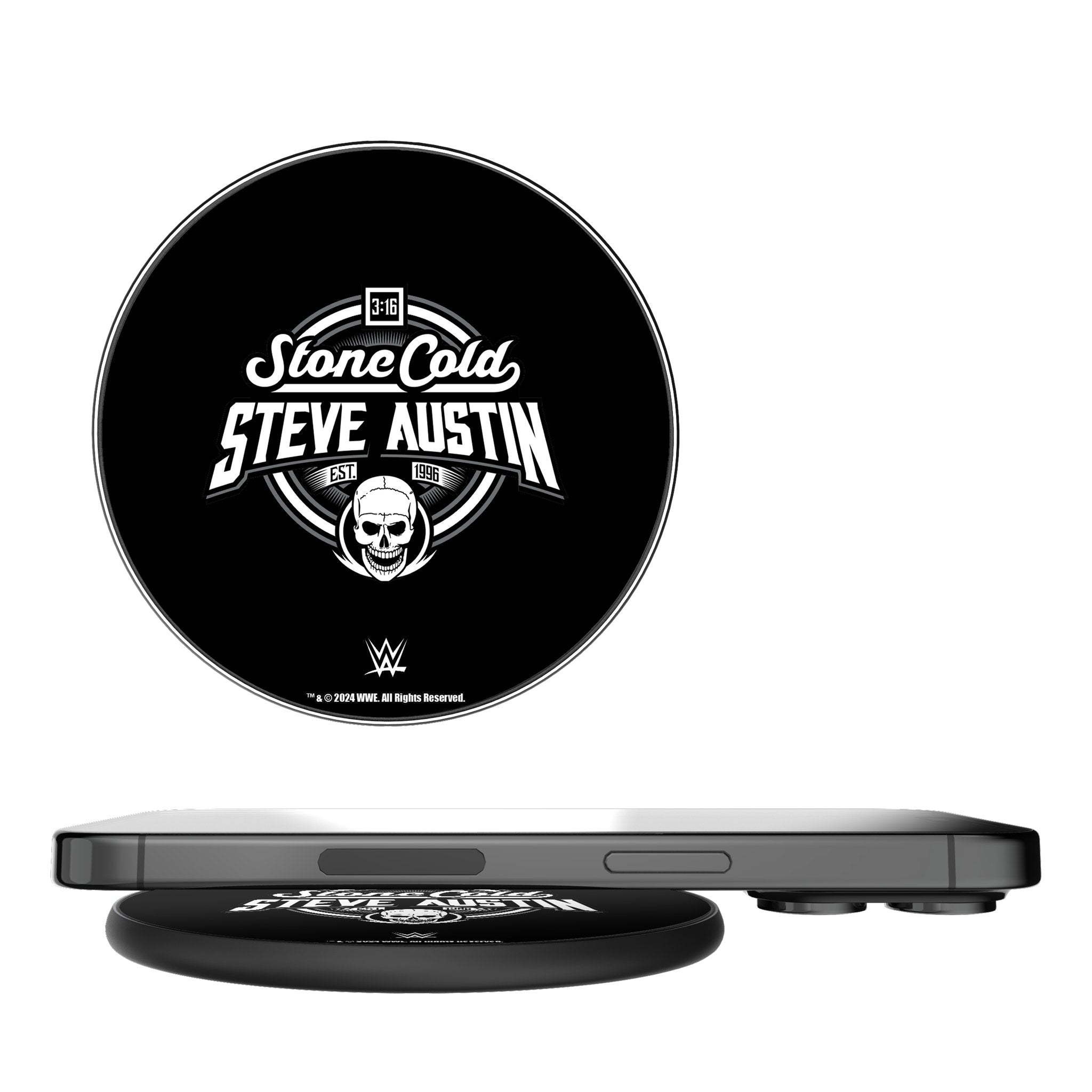 Stone Cold Steve Austin Clean 15-Watt Wireless Charger