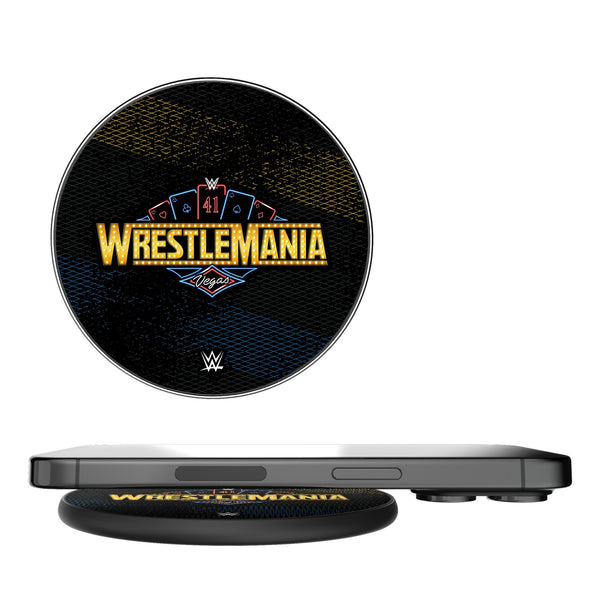 WrestleMania 41 Steel 15-Watt Wireless Charger